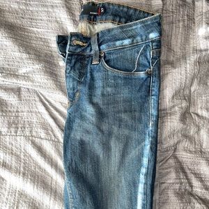 Dark denim skinny jeans